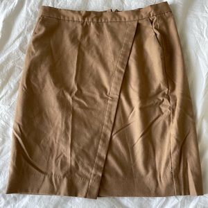 Tan pencil skirt